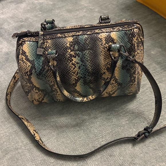 Armani Exchange Handbags - Armani Exchange faux reptile skin serpent bag